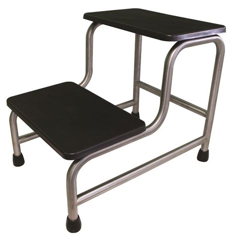 STOOL STEP UP DOUBLE BLACK