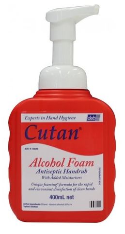 HAND SANITISER CUTAN ALCOHOL FOAM 400ML