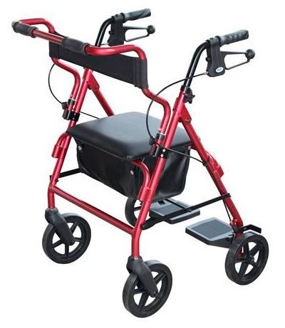 SEAT WALKER WITH HANDBRAKES AND BACKREST