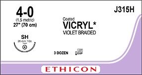 SUTURE VICRYL 4/0 SH 26MM 70CM