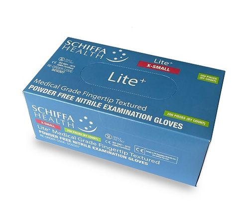 GLOVES LITE+ NITRILE PF SCHIFFA XS