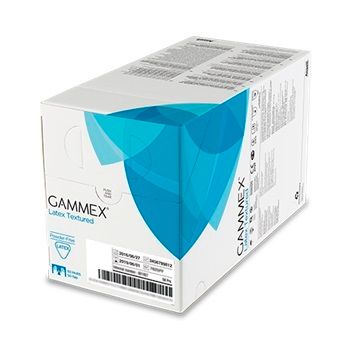 GLOVES GAMMEX LATEX PF TEXTURED 6.5