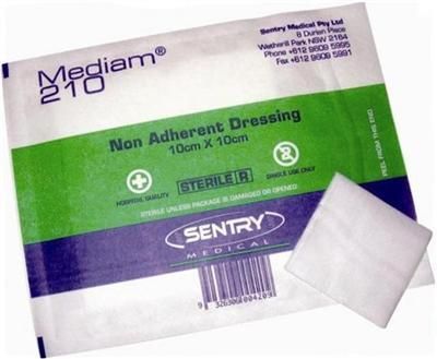 DRESSING NON ADHERENT MEDIAM