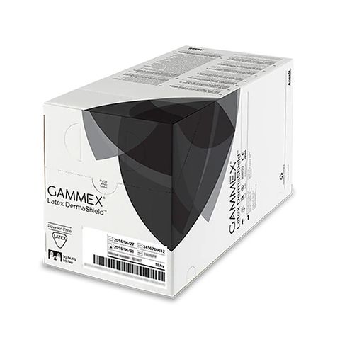GLOVES GAMMEX LATEX PF DERMASHIELD 7.0