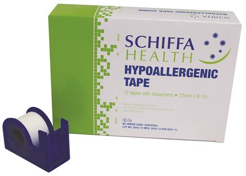 TAPE HYPOALLERGENIC 25MM + DISP