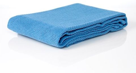 BLANKET COTTON SINGLE BLUE