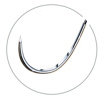 SUTURE SHARPOINT 3/0 NYL 18MM 45CM BK RV