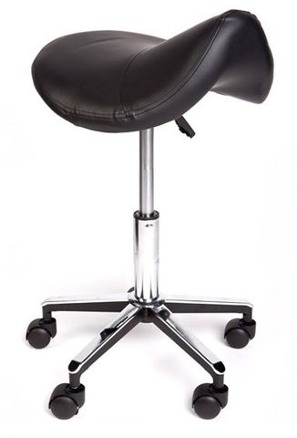 STOOL SADDLE STANDARD BLACK MA04