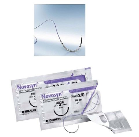 SUTURE NOVOSYN 3/0 24MM 70CM VT 3/8C RV