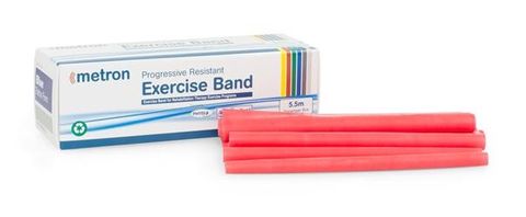 EXERCISE BAND 5.5M RED MEDIUM