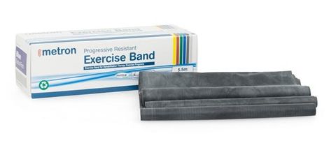 EXERCISE BAND 5.5M BLACK X-EXTRA FIRM