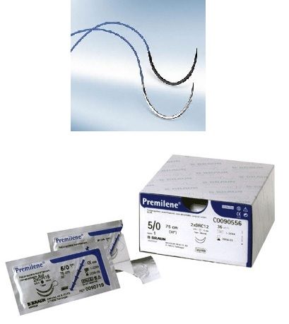 SUTURE PREMILENE 2/0 39MM 75CM 3/8C RV