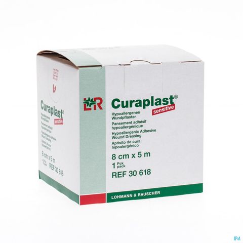 CURAPLAST SENSITIVE DRESSING 8CM X 5M