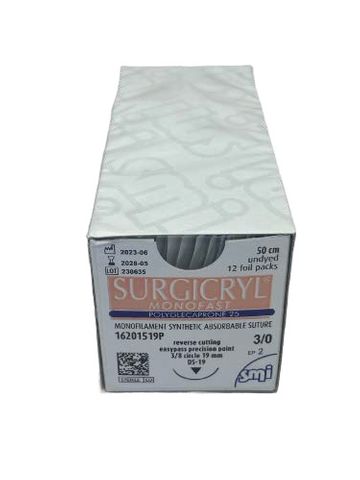 SUTURE EASYPASS 3/0 19MM 50CM UD 3/8C RV