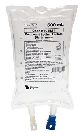 IV SOLUTION HARTMANN 500ML