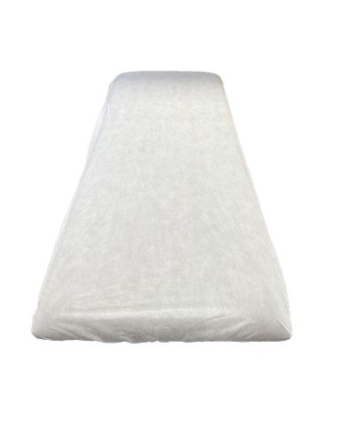 BED SHEET NON WOVEN FITTED 40GSM WHITE