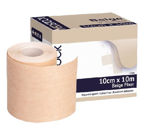 FIXATION TAPE ROLL BEIGE 10CM X 10M