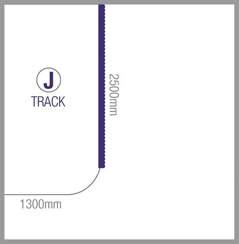 CURTAIN TRACK STANDARD J SHAPE AHAD