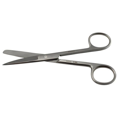 SCISSORS DRESSING SURGICAL SH/BL ST 13CM