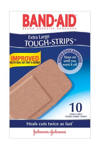 BAND AID TOUGH STRIPS EXTRA LARGE