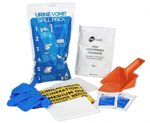 SPILL KIT URINE/VOMIT BIOHAZARD POUCH