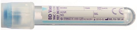 TUBE SODIUM CITRATE 1.8ML BLUE