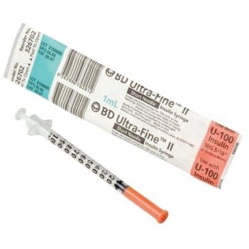 INSULIN SYRINGE BD 31G x 8MM 1ML