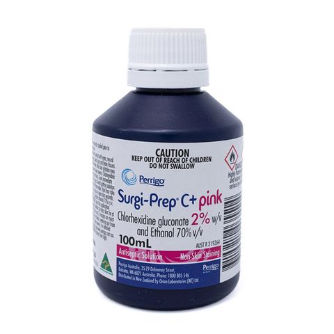 CHLORHEXIDINE 2% ALCOHOL 70% 100ML PINK