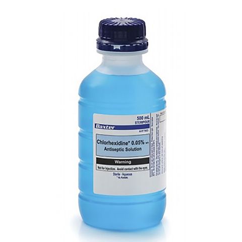 CHLORHEXIDINE 0.05% 500ML BLUE