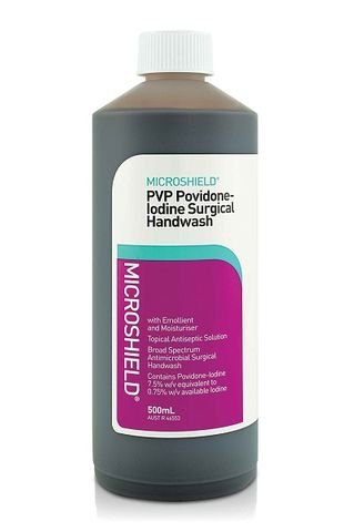 MICROSHIELD PVP SURGICAL HANDWASH 500ML