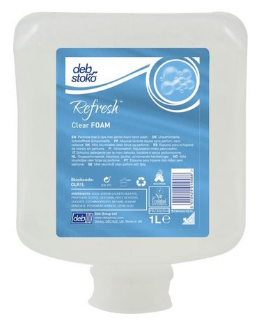 HAND SOAP FOAM CLEAR REFRESH DEB STOKO