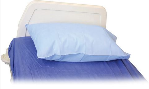 PILLOW CASE DISPOSABLE BLUE NO FLAP