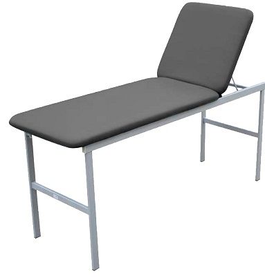 COUCH EXAM GREY VINYL/GREY FRAME 175KG