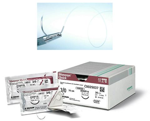 SUTURE MONOSYN QUICK 3/0 19MM 45CM UD RV