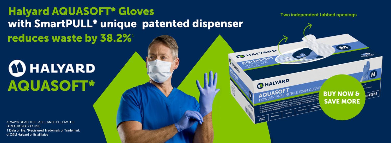 Halyard Aquasoft Nitrile Gloves