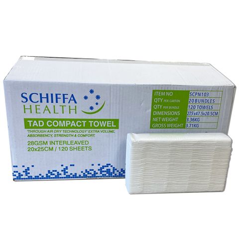 TOWEL COMPACT TAD SCHIFFA 20 x 25CM
