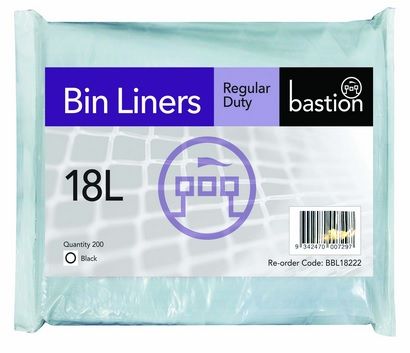 KITCHEN TIDY BAG 18L 510 x 420 BLACK