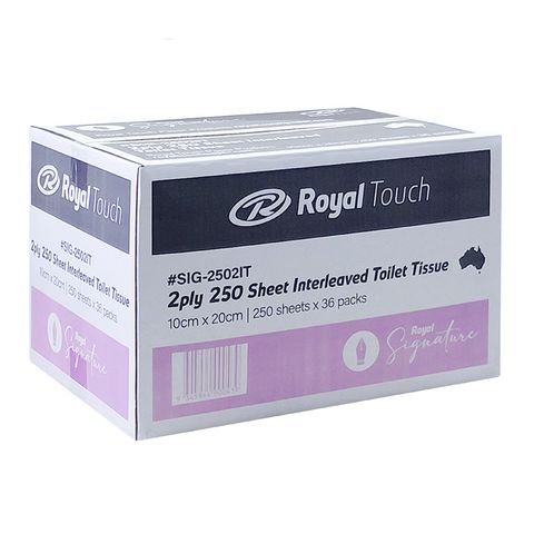 TOILET TISSUE 2PLY 250 SINGLE SHEETS