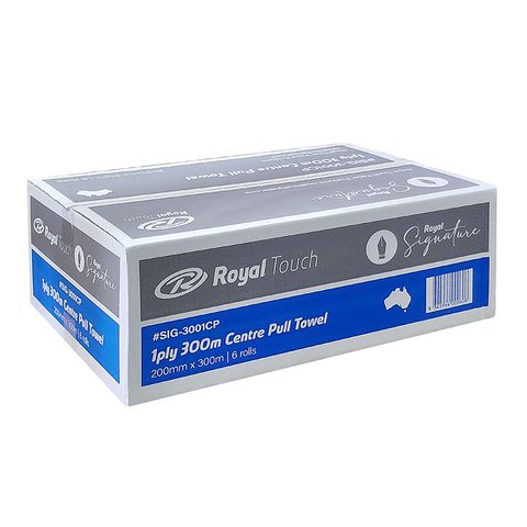 TOWEL  PAPER CENTRE PULL 19CM x 300M SIG-3001CP