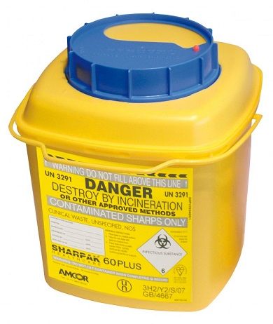 SHARPS SHARPAK BLUE 6L