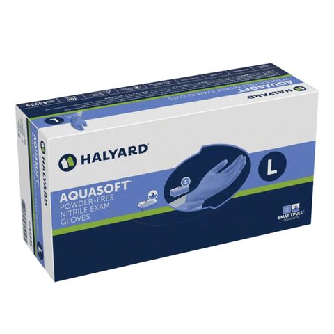 HALYARD AQUASOFT NITRILE GLOVES LARGE (BOX OF 300)