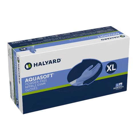 HALYARD AQUASOFT NITRILE GLOVES X-LARGE (BOX OF 250)