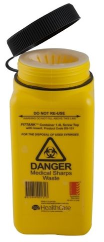 SHARPS CONTAINER SCREW TOP