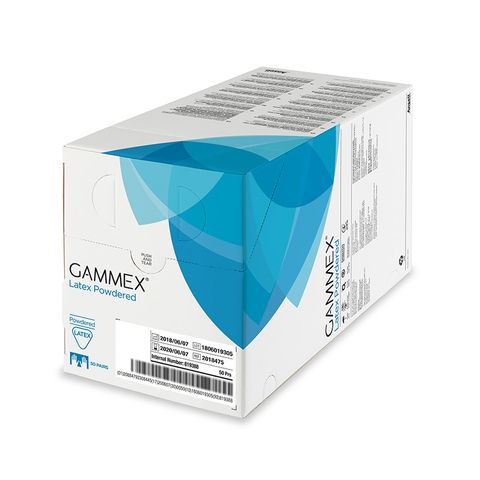 GLOVES GAMMEX LATEX PF TEXTURED 7.0