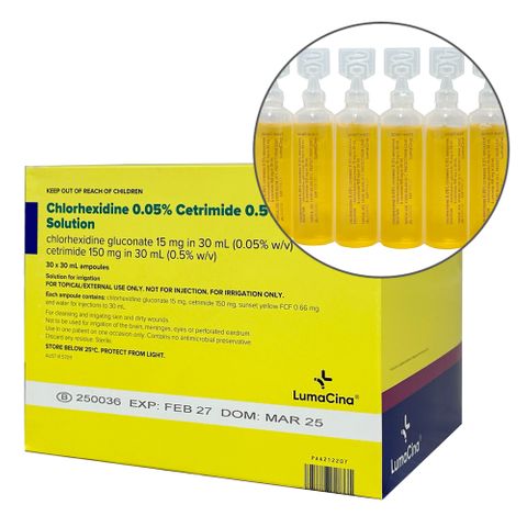 CHLORHEXIDINE .05% CETRIMIDE .5% 30ML YELLOW