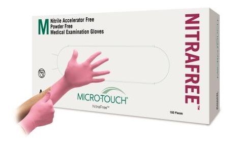 GLOVES MICRO TOUCH NITRA FREE MEDIUM