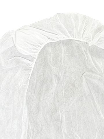 BED SHEET NON WOVEN FITTED 40GSM WHITE