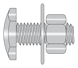 60020 Fascia Bolts, Mild Steel, Zinc & Galvanised