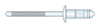 42600 U-Grip Multi-Grip Steel Rivets with Steel Stem