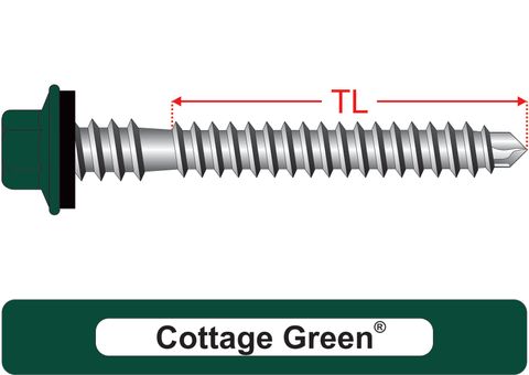 220100.2500 Cottage Green® RoofMates® - Crest-Lok™ Roofing Screws